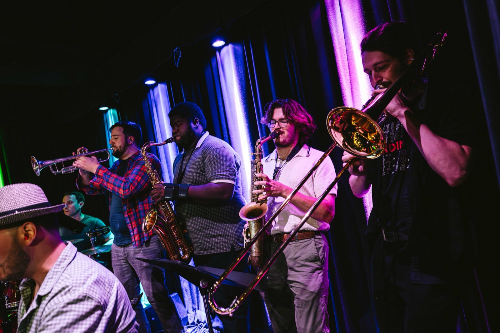 Bad Karl's horn section playing